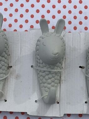 Llama Wall Hooks Set of 3 Farmhouse Nursery Decor Alpaca Hooks